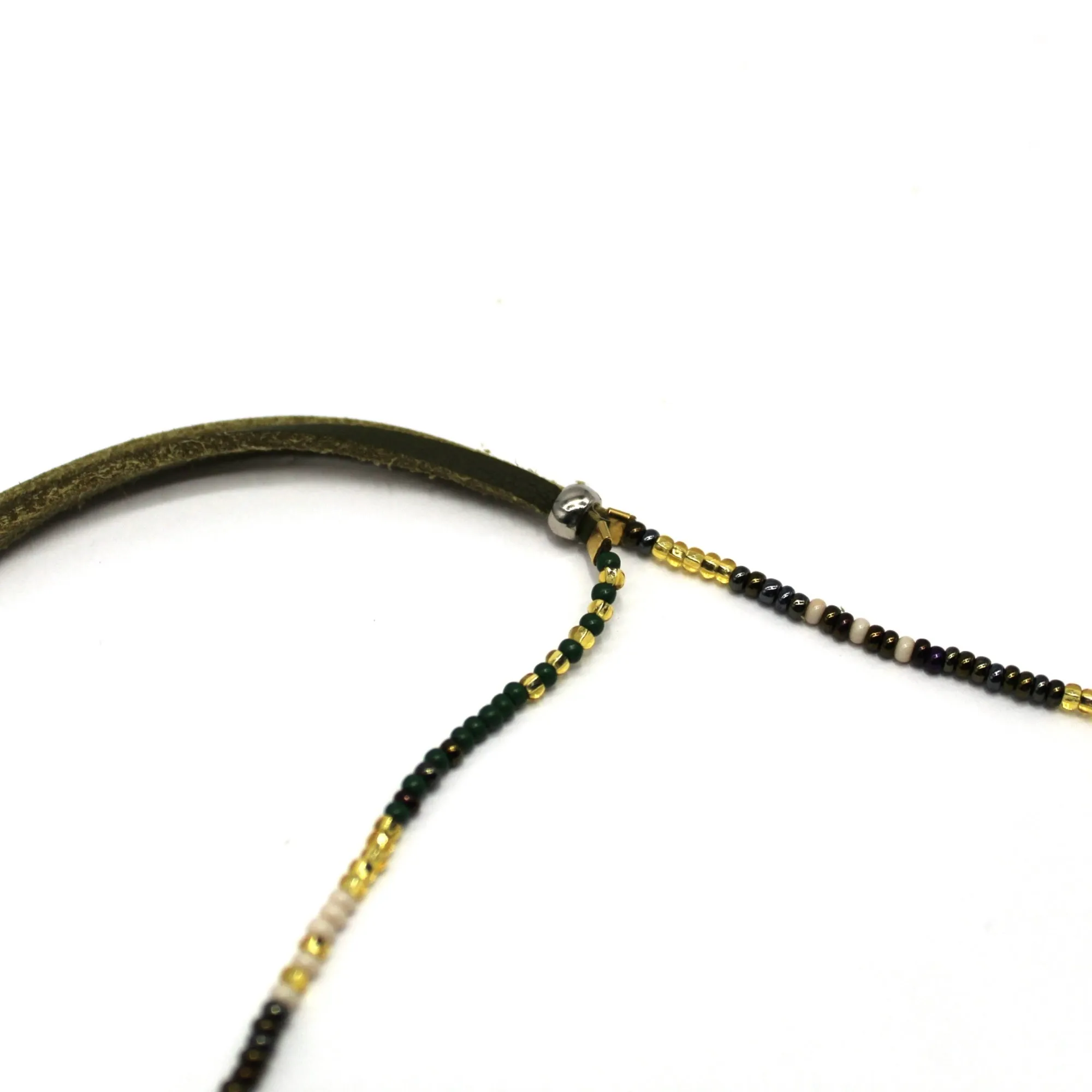 1 Strand Necklace / Wrap Bracelet - QUETZAL