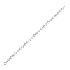 1/10CT-DIA HEART BRACELET