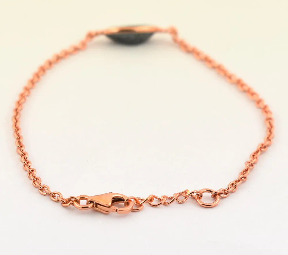 1.50 Ct Certified Marquise Cut Black Diamond Chain Bracelet In Bezel Setting. Very Elegant & Great Shine