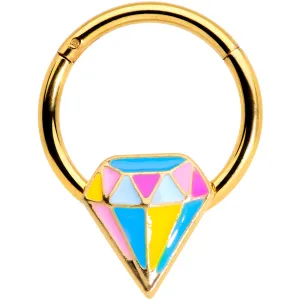 16 Gauge 3/8 Gold Tone Geologist Prize Hinged Segment Ring