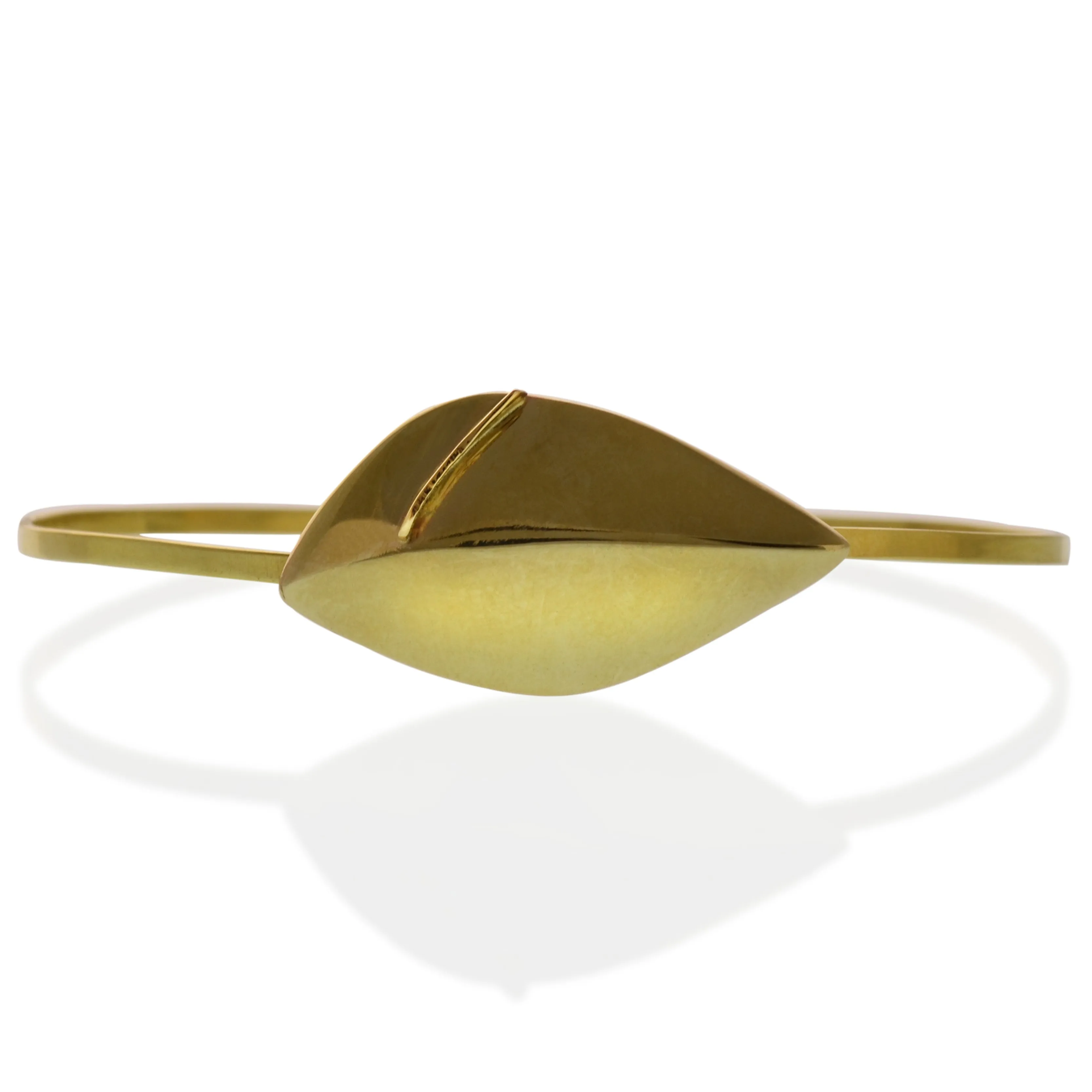 18kt Yellow Gold Flora Leaf Bracelet