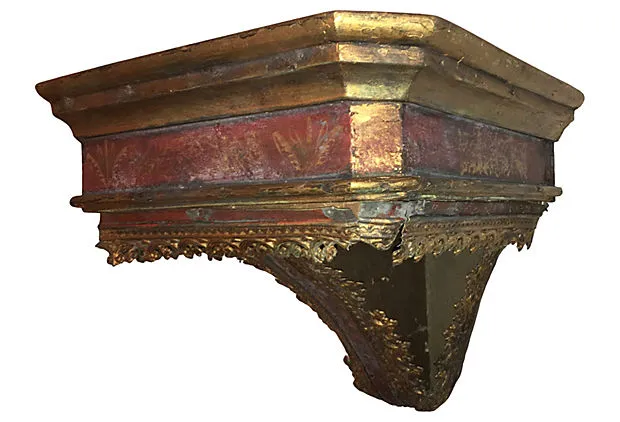 19th Century Italian Parcel-gilt Wall Console - FREE SHIPPING