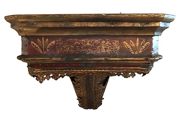 19th Century Italian Parcel-gilt Wall Console - FREE SHIPPING