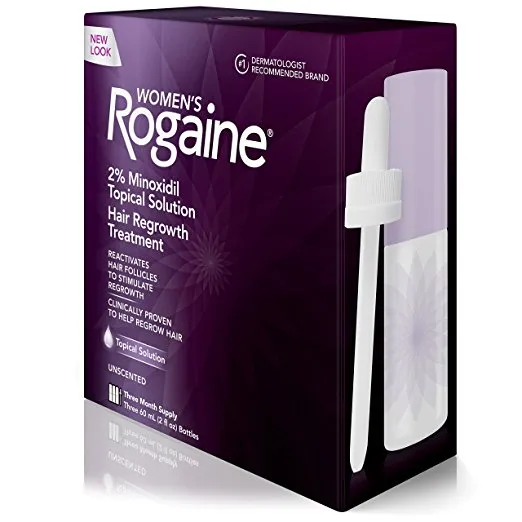 3 Month Supply Women's Rogaine Treatment for Hair Loss and Hair Thinning Minoxidil Solution