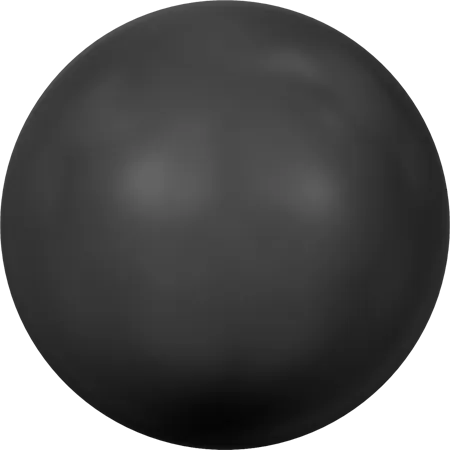 5818 Round Pearls (Half Drilled), Crystal Mystic Black Pearl (001 335)