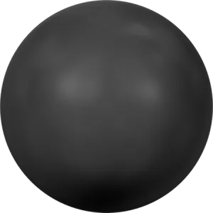 5818 Round Pearls (Half Drilled), Crystal Mystic Black Pearl (001 335)