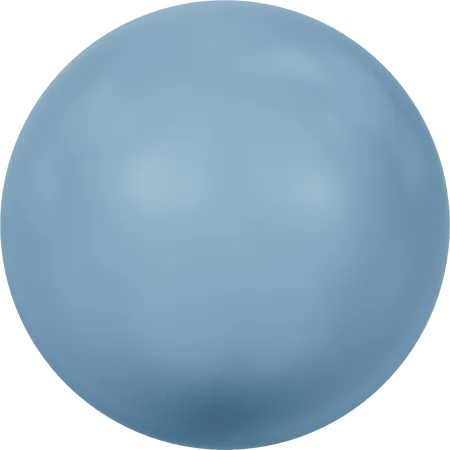 5818 Round Pearls (Half Drilled), Crystal Turquoise Pearl (001 709)