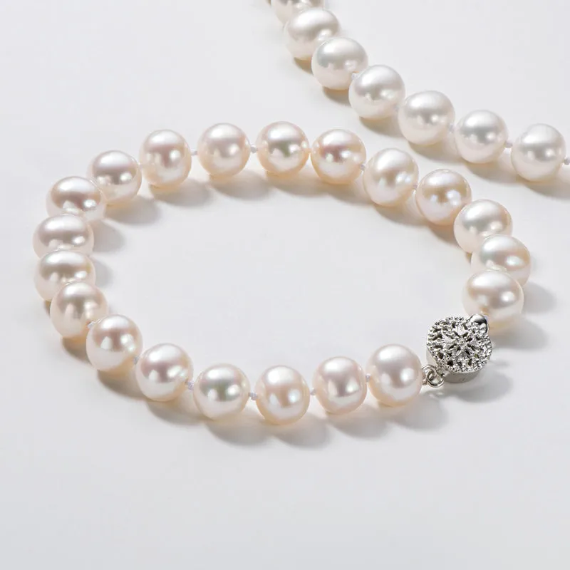 6-11mm White Freshwater Pearl Bracelet