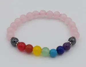 6mm Bracelet Chakra Rose Quartz Child Size