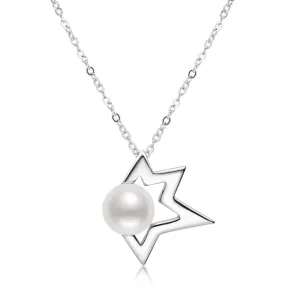 7.5-8mm White Freshwater Pearl Pendant Necklace