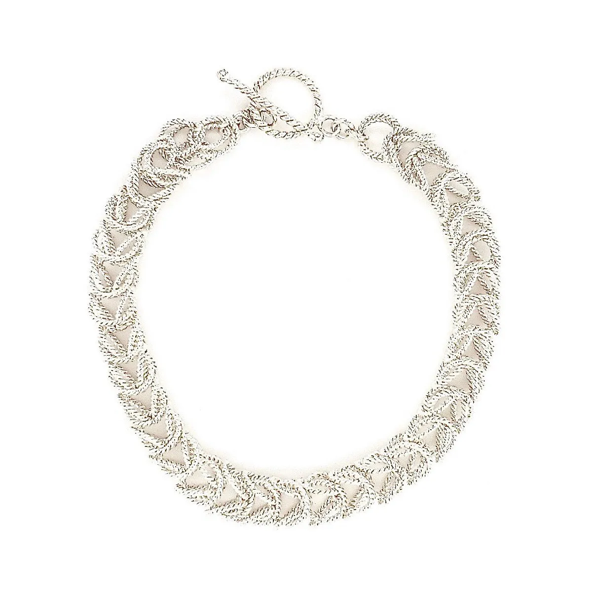 7.5" Handcrafted 925 Sterling Silver 7mm Bellezza Bracelet with Toggle Clasp
