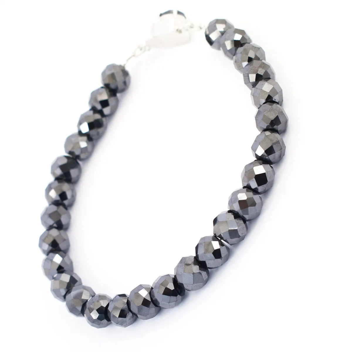 AAA Certified 7 mm Black Diamond Bracelet with 2 ct Solitaire Clasp! Amazing Collection & Great Shine