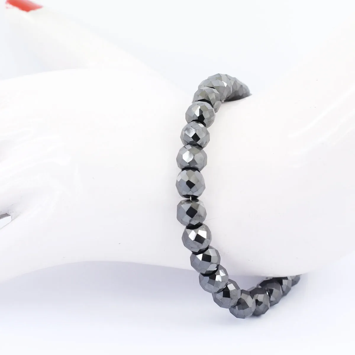 AAA Certified 7 mm Black Diamond Bracelet with 2 ct Solitaire Clasp! Amazing Collection & Great Shine