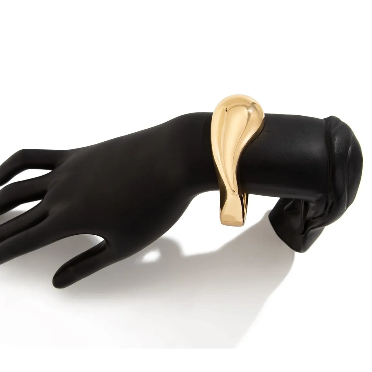 Abstract Liquid Flow Water Glossy Bangle Bracelet