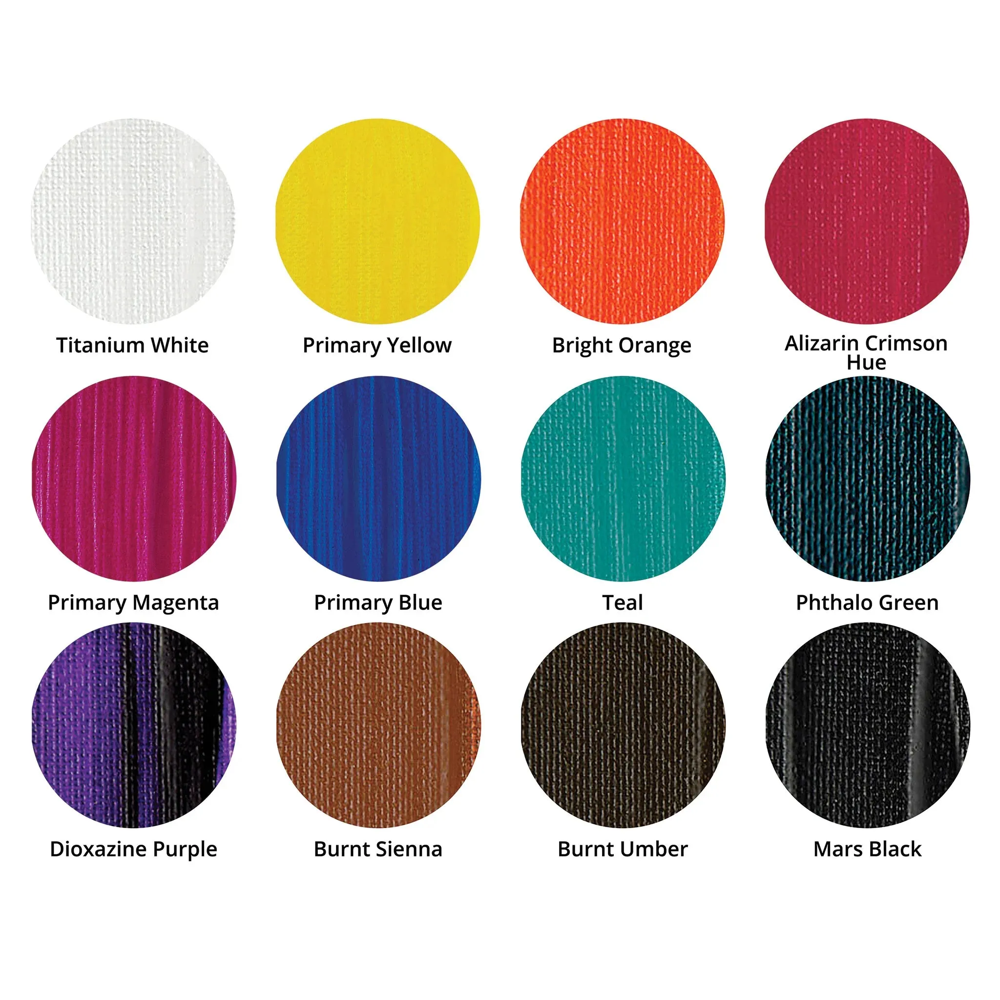 Acrylic Paint Set- artPOP! - SOFT BODY - 12 assorted PRIMARY COLOURS - 59ml