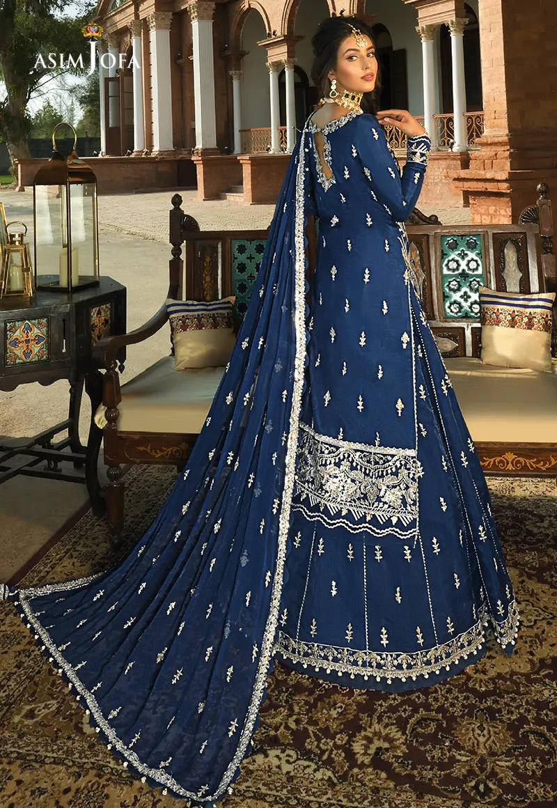 AJST-13 | Asim Jofa Sadqay Tumharay Eid Collection 2022 | Unstitched Embroidered Silk Suits