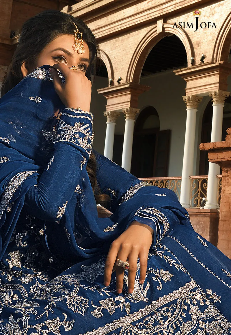 AJST-13 | Asim Jofa Sadqay Tumharay Eid Collection 2022 | Unstitched Embroidered Silk Suits