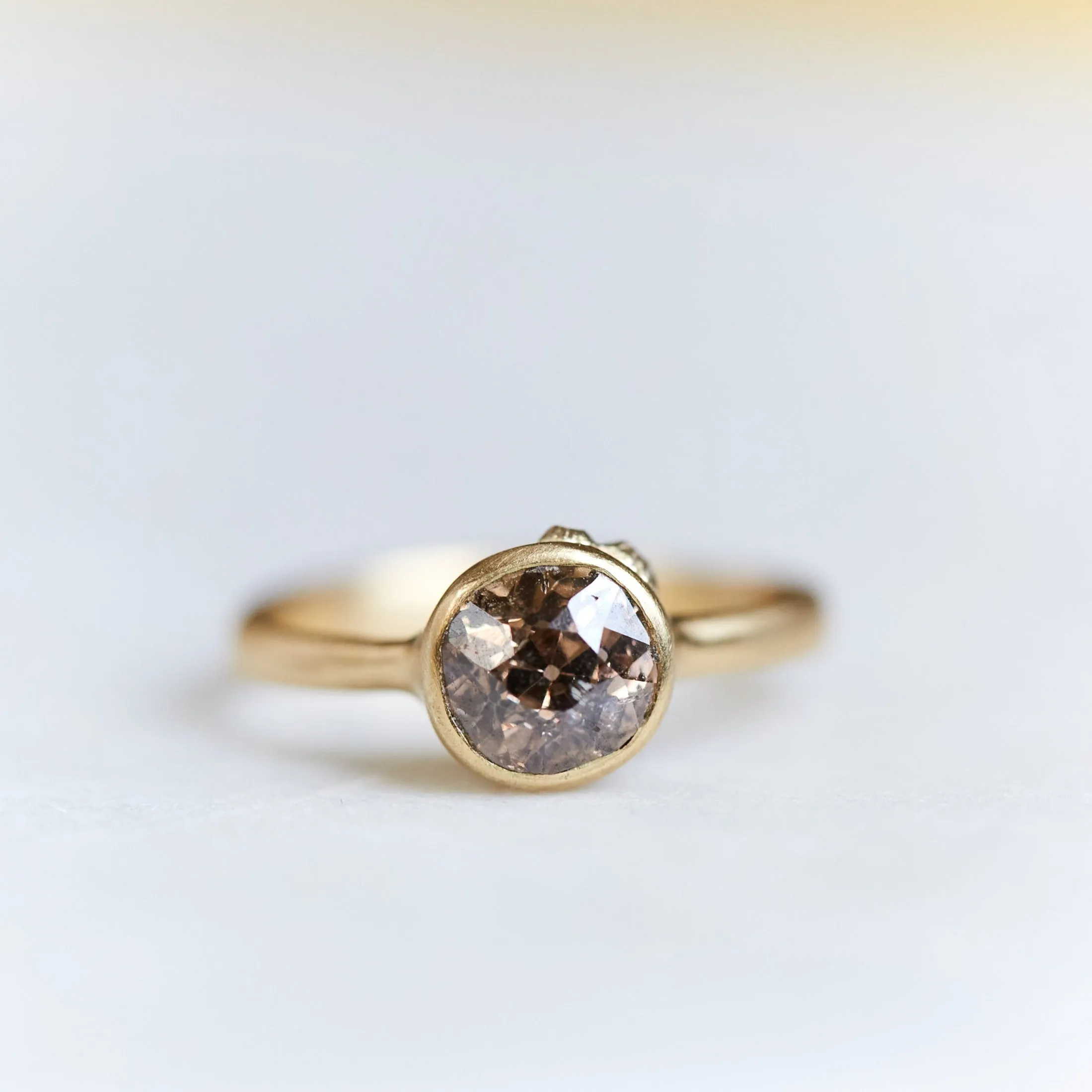 Algal Bloom Diamond Ruthie B. Ring with Barnacles