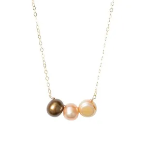 Alia Three Pearl Necklace