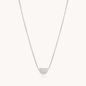 Amara Pebble Necklace, Silver