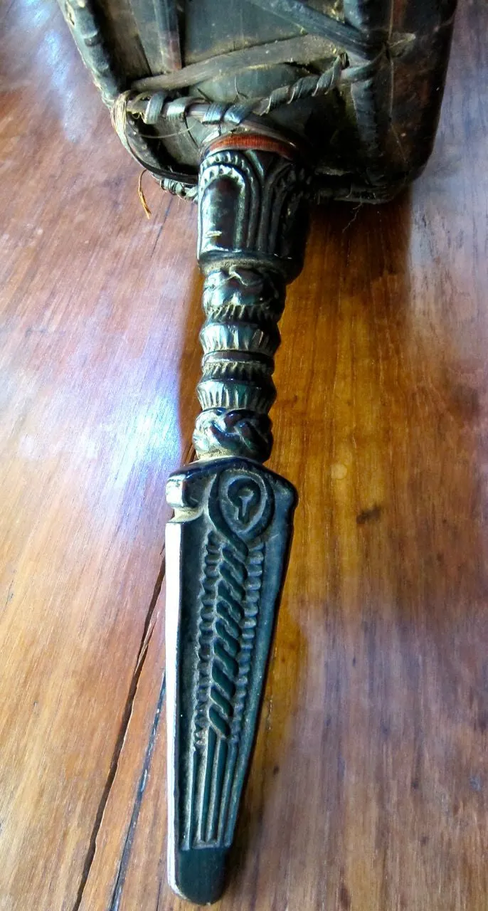 Antique Tamang Shaman's Drum from Nepal