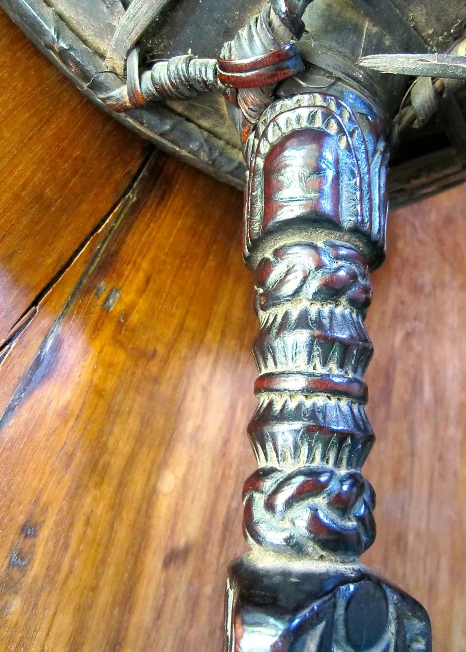 Antique Tamang Shaman's Drum from Nepal