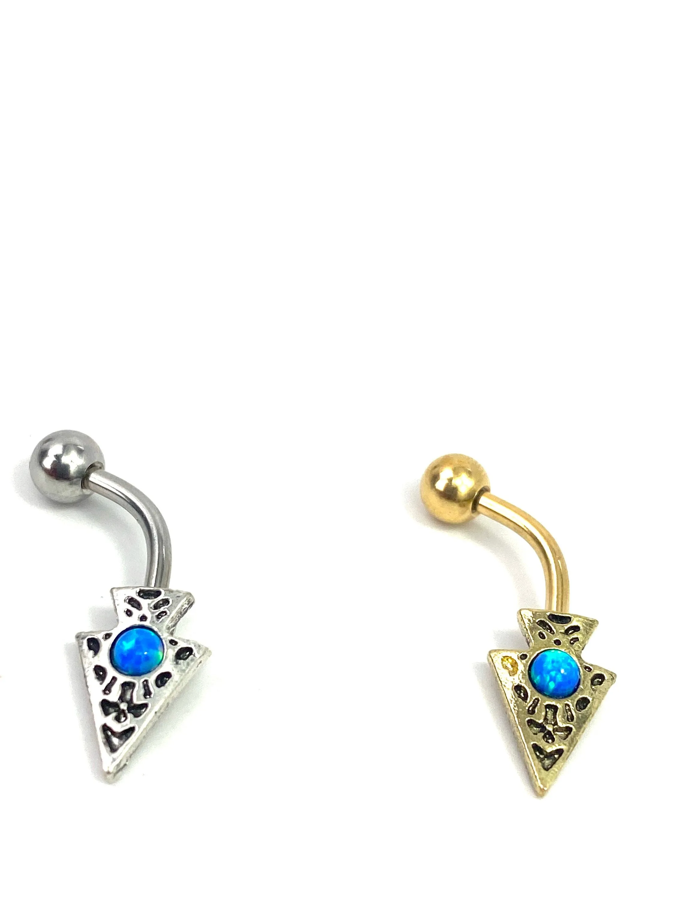 Arrow with small Gem , Belly Piercing SKU #NBR031