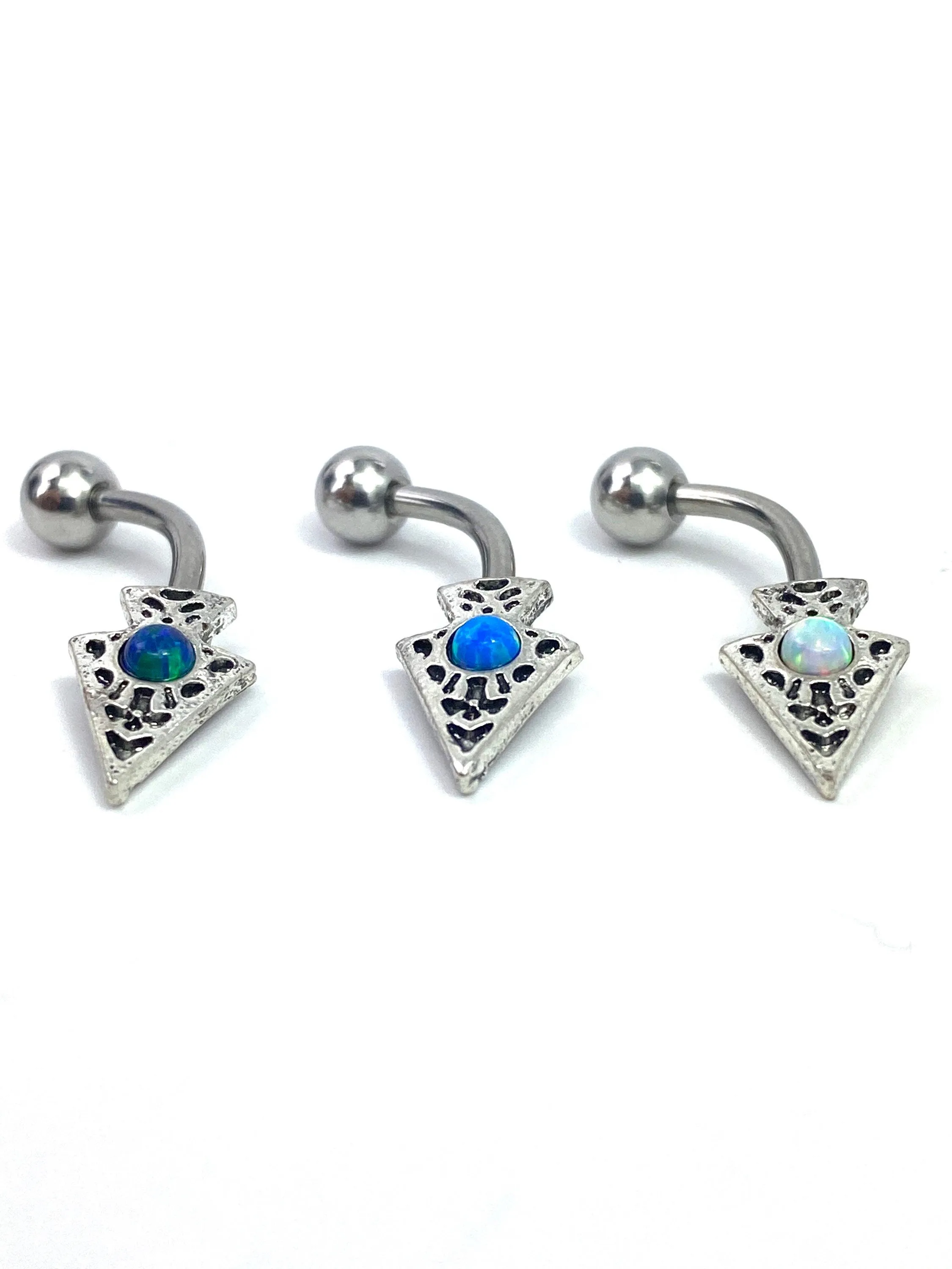 Arrow with small Gem , Belly Piercing SKU #NBR031