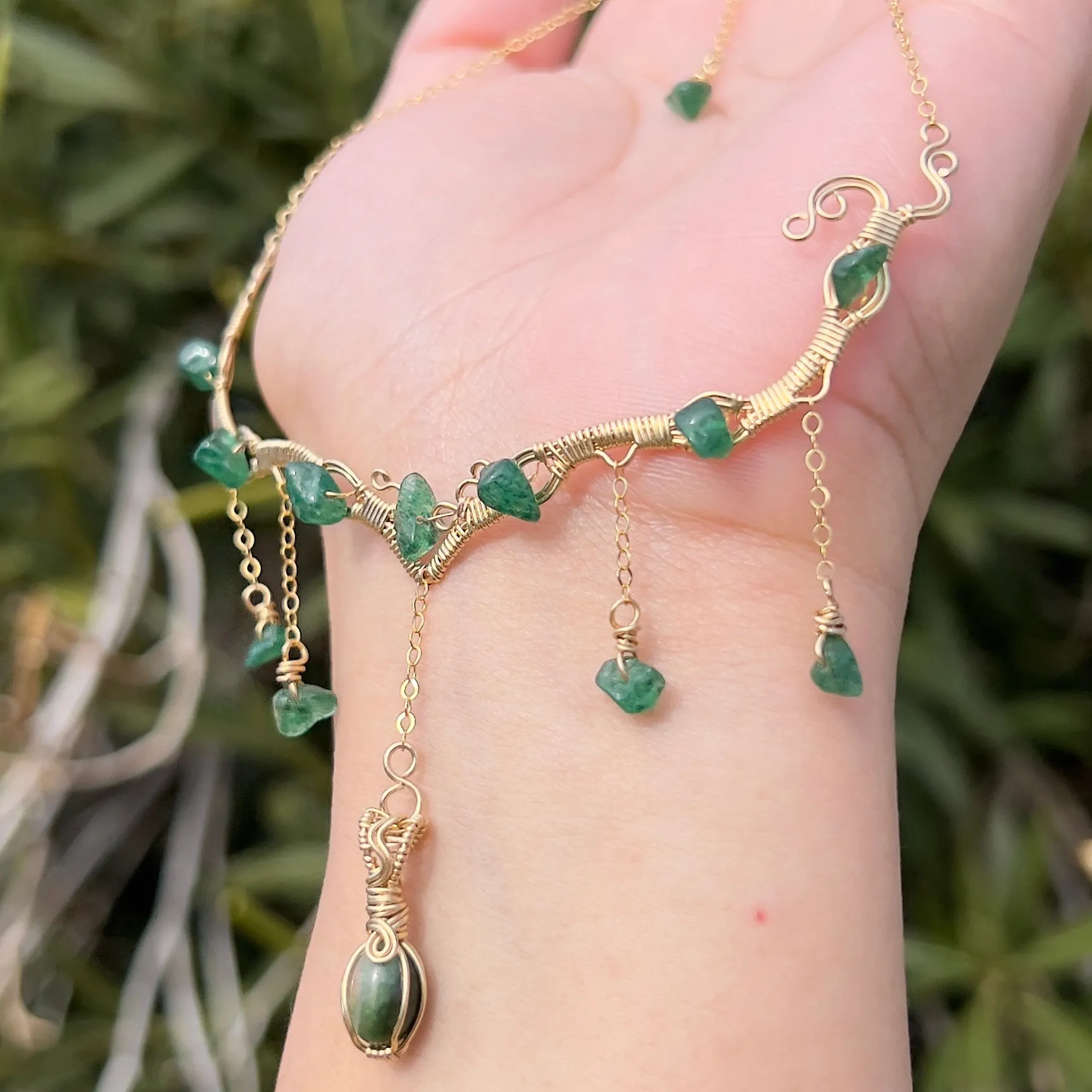 Astraea in Green Tourmaline 14KGF ✵