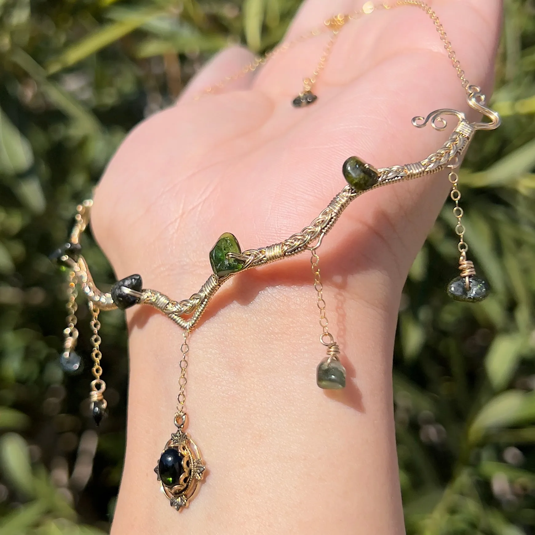 Astraea in Green Tourmaline 14KGF ✵