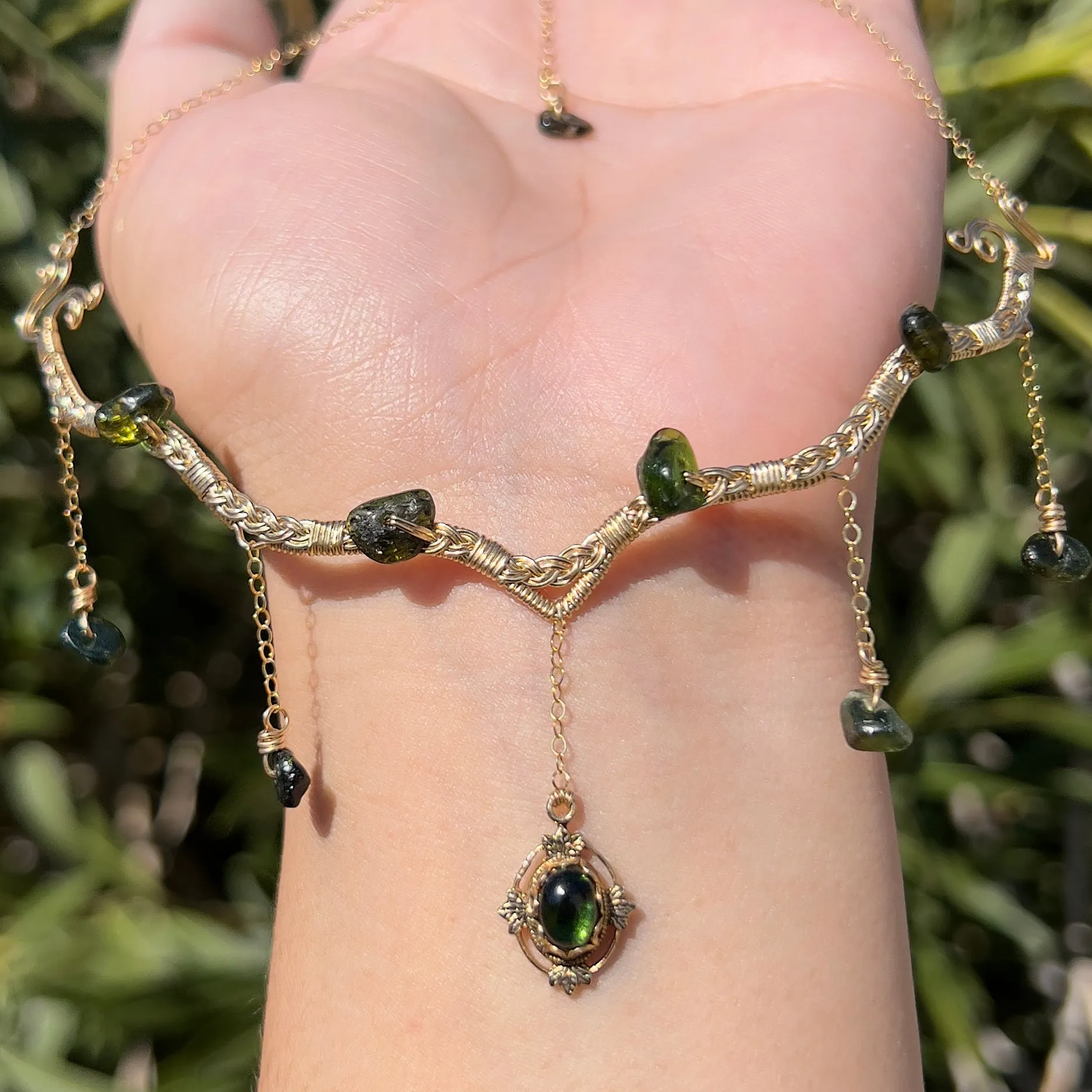 Astraea in Green Tourmaline 14KGF ✵