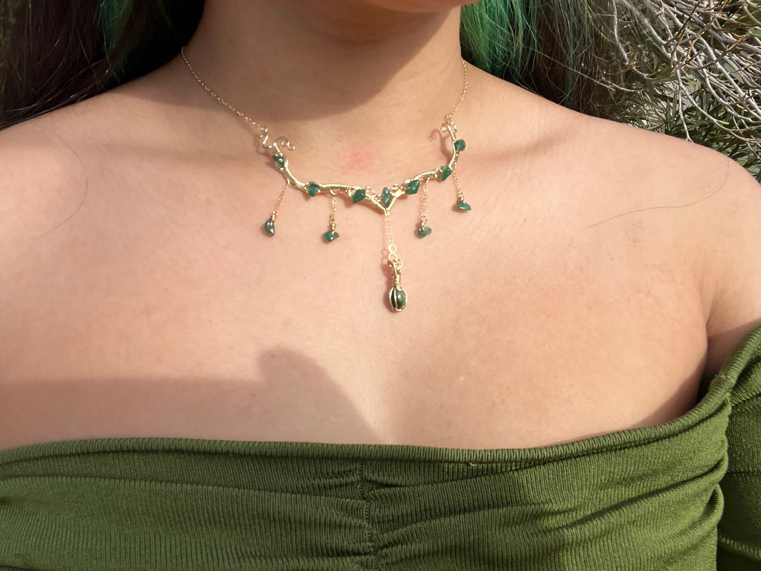 Astraea in Green Tourmaline 14KGF ✵