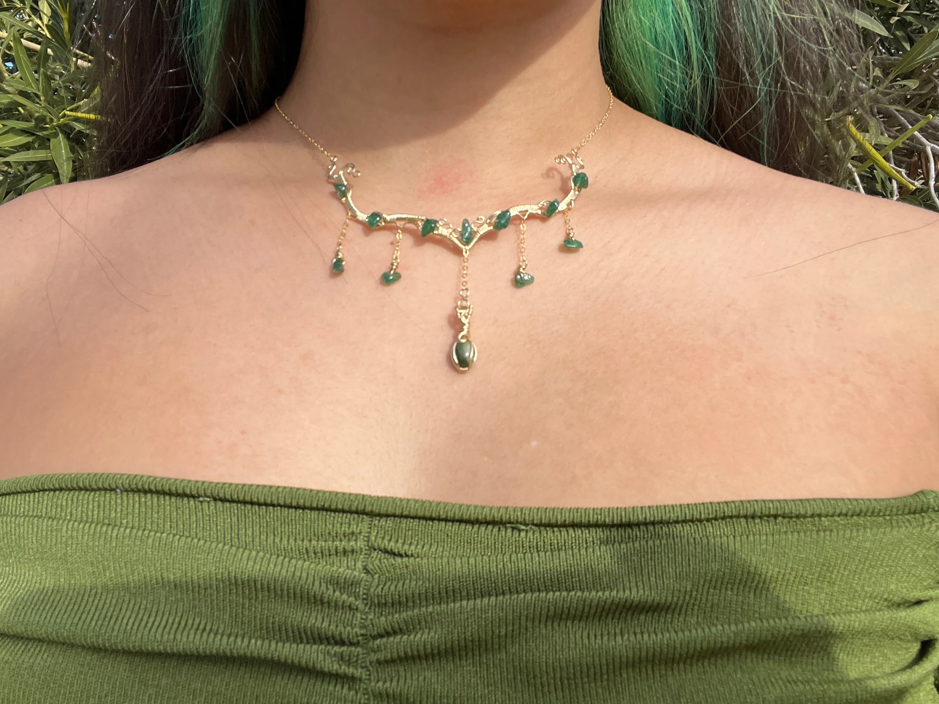 Astraea in Green Tourmaline 14KGF ✵