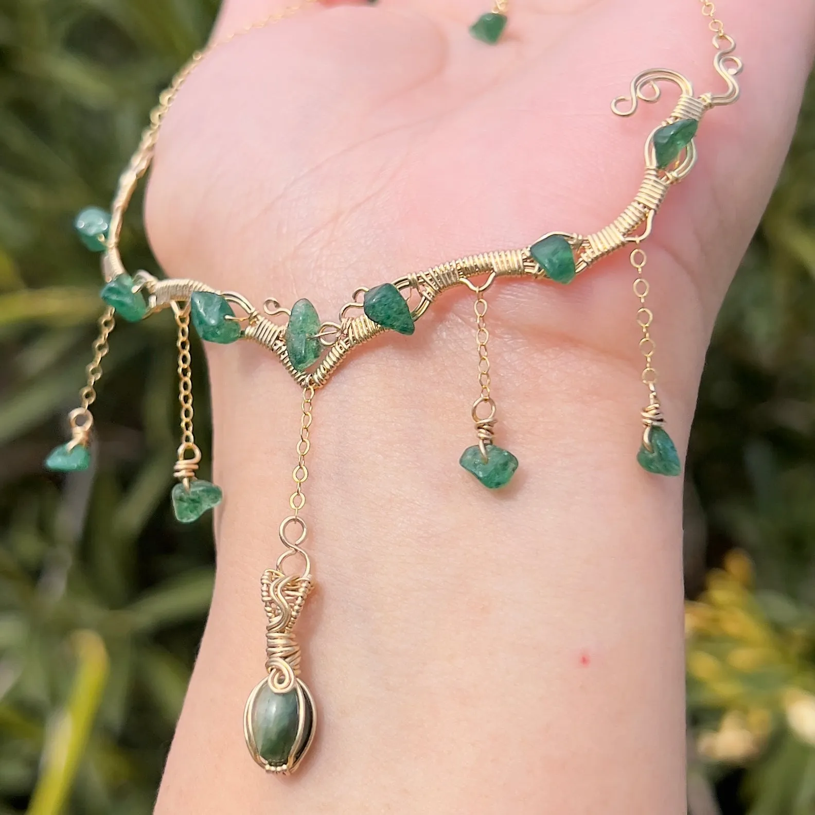 Astraea in Green Tourmaline 14KGF ✵