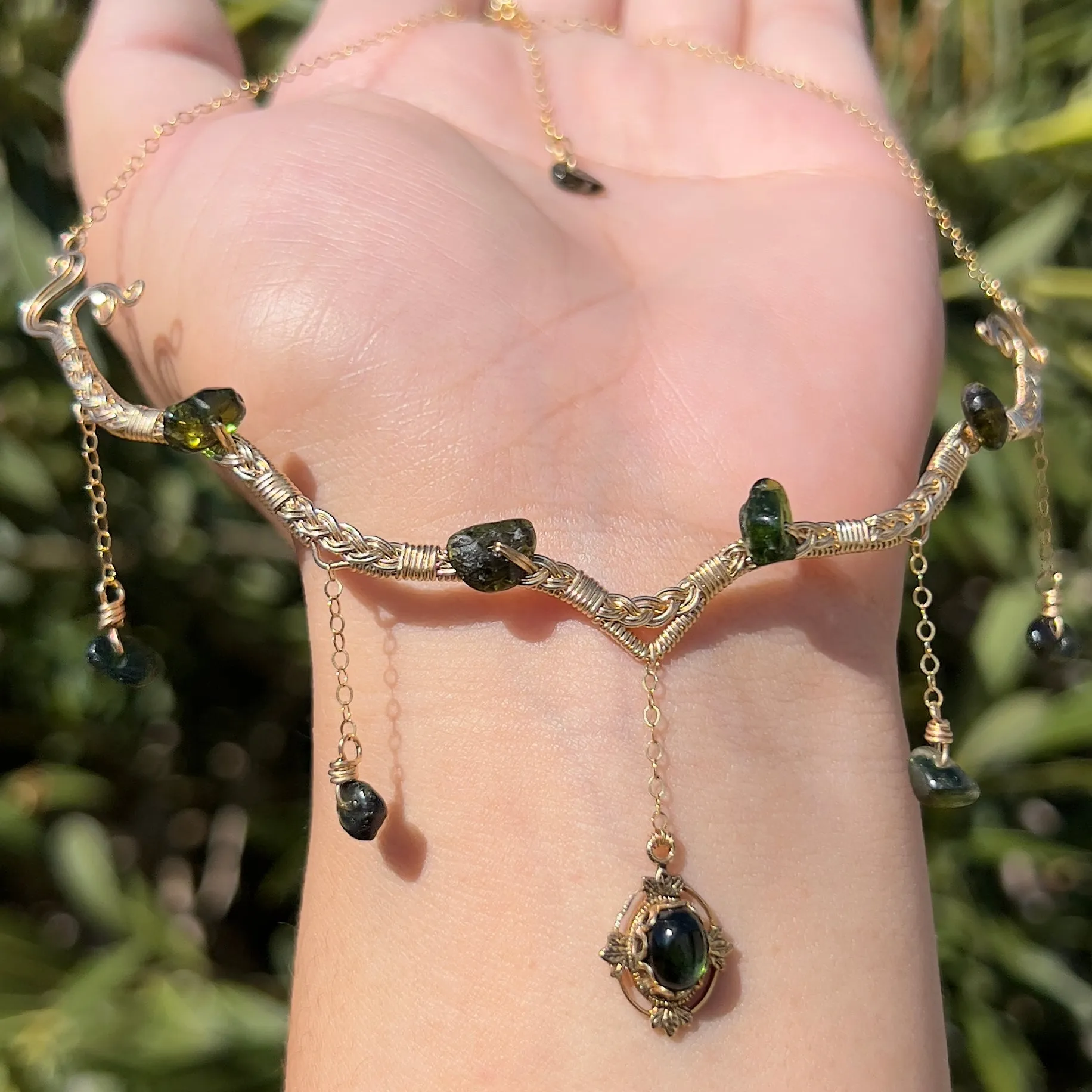 Astraea in Green Tourmaline 14KGF ✵
