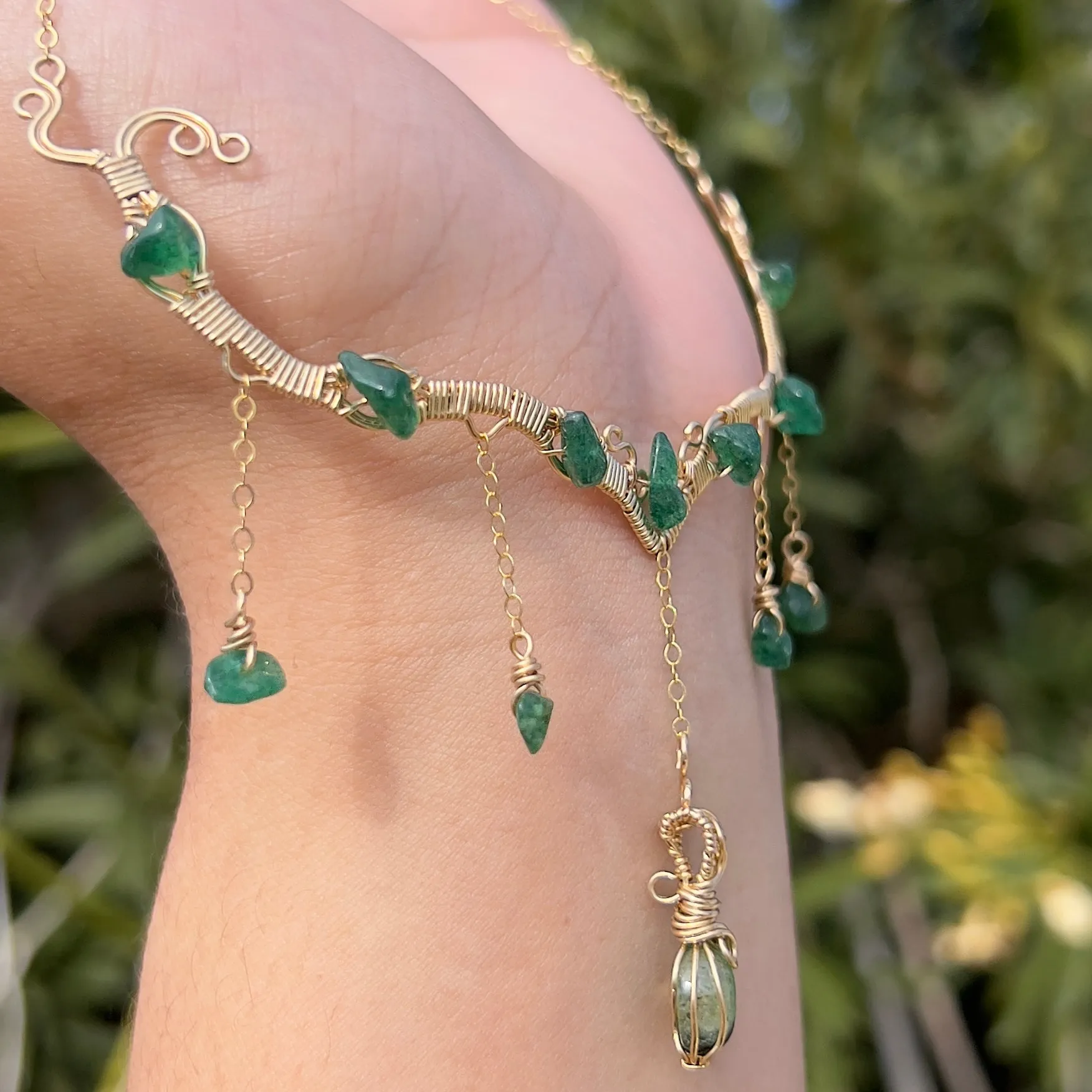 Astraea in Green Tourmaline 14KGF ✵