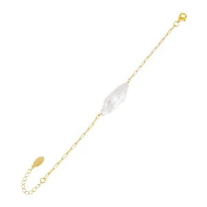 Baroque Pearl Link Bracelet