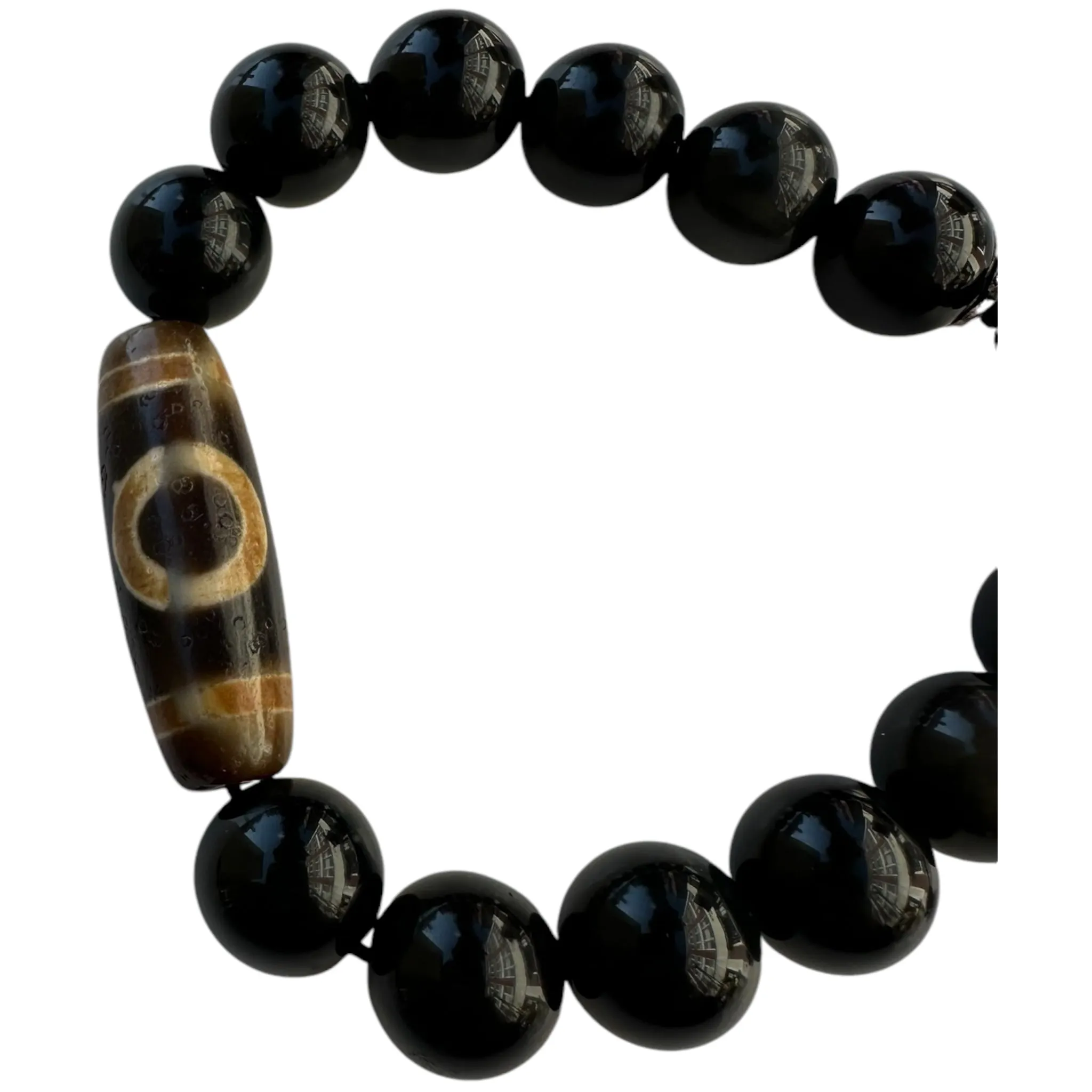 Black obsidian bracelet