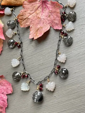 Black Rutilated Quartz Necklace