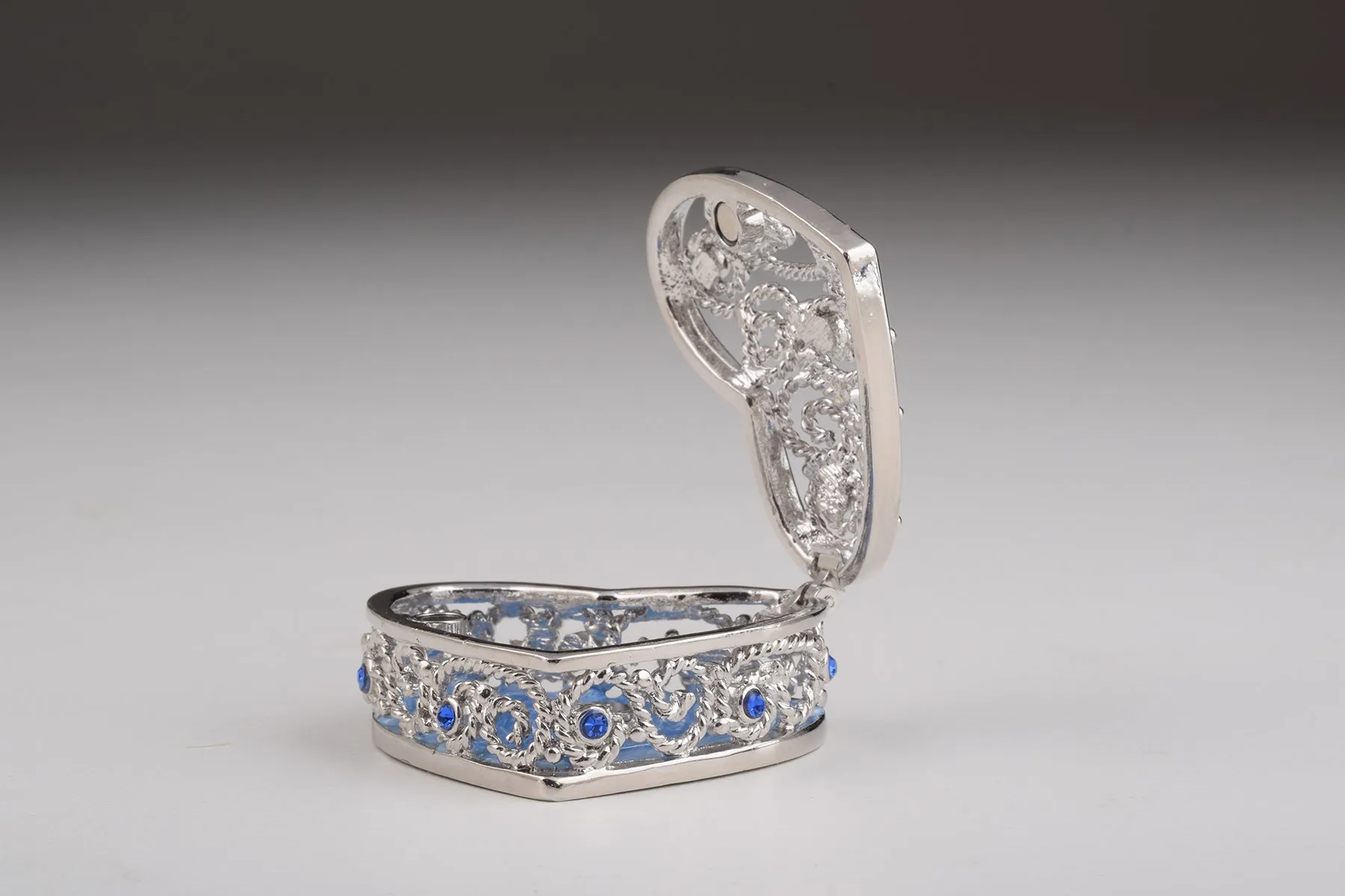 Blue Heart Decorative Box