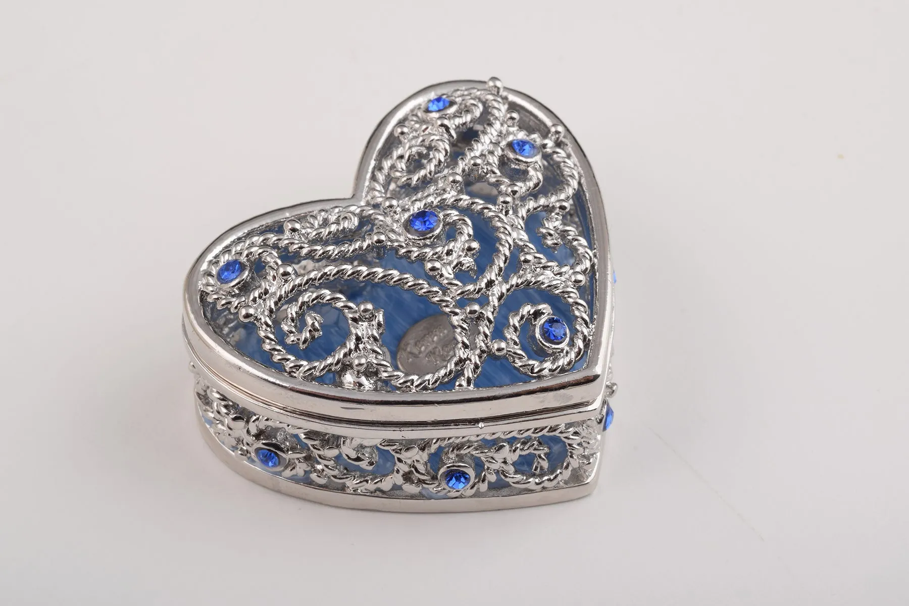 Blue Heart Decorative Box