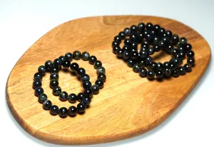 Blue Tigers Eye Bracelet 10mm