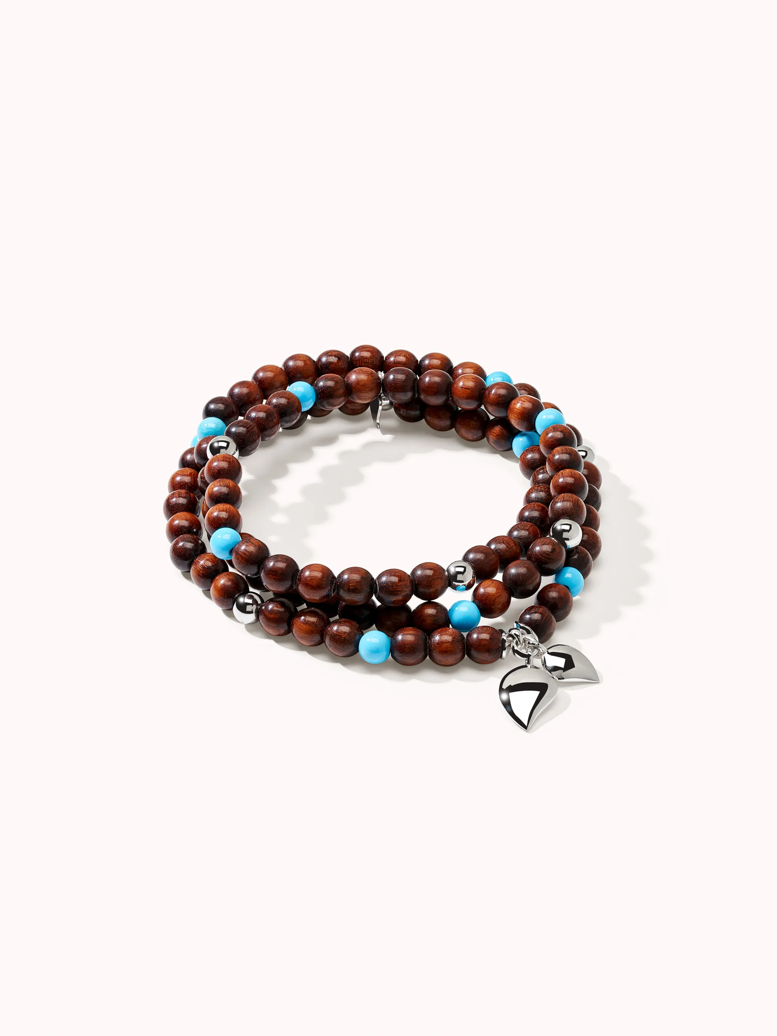 Bracelet INDIA Snakewood with Turquoise beads