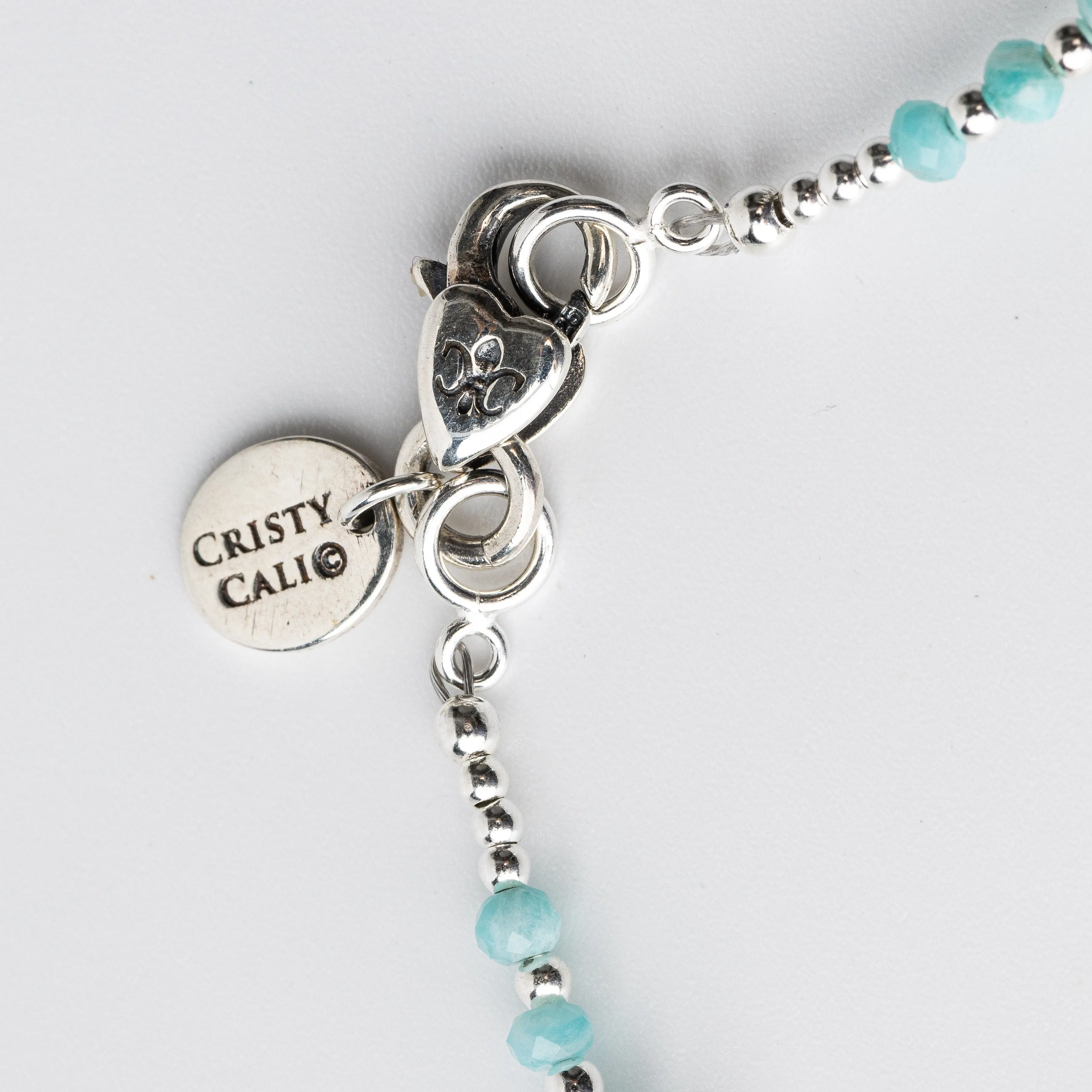 Breakfast at Cristy's Signature Pearl & Amazonite Bracelet