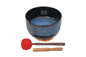 Buddha Carved Metal Singing Bowl