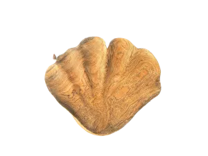 Carved Teak Shell Platter