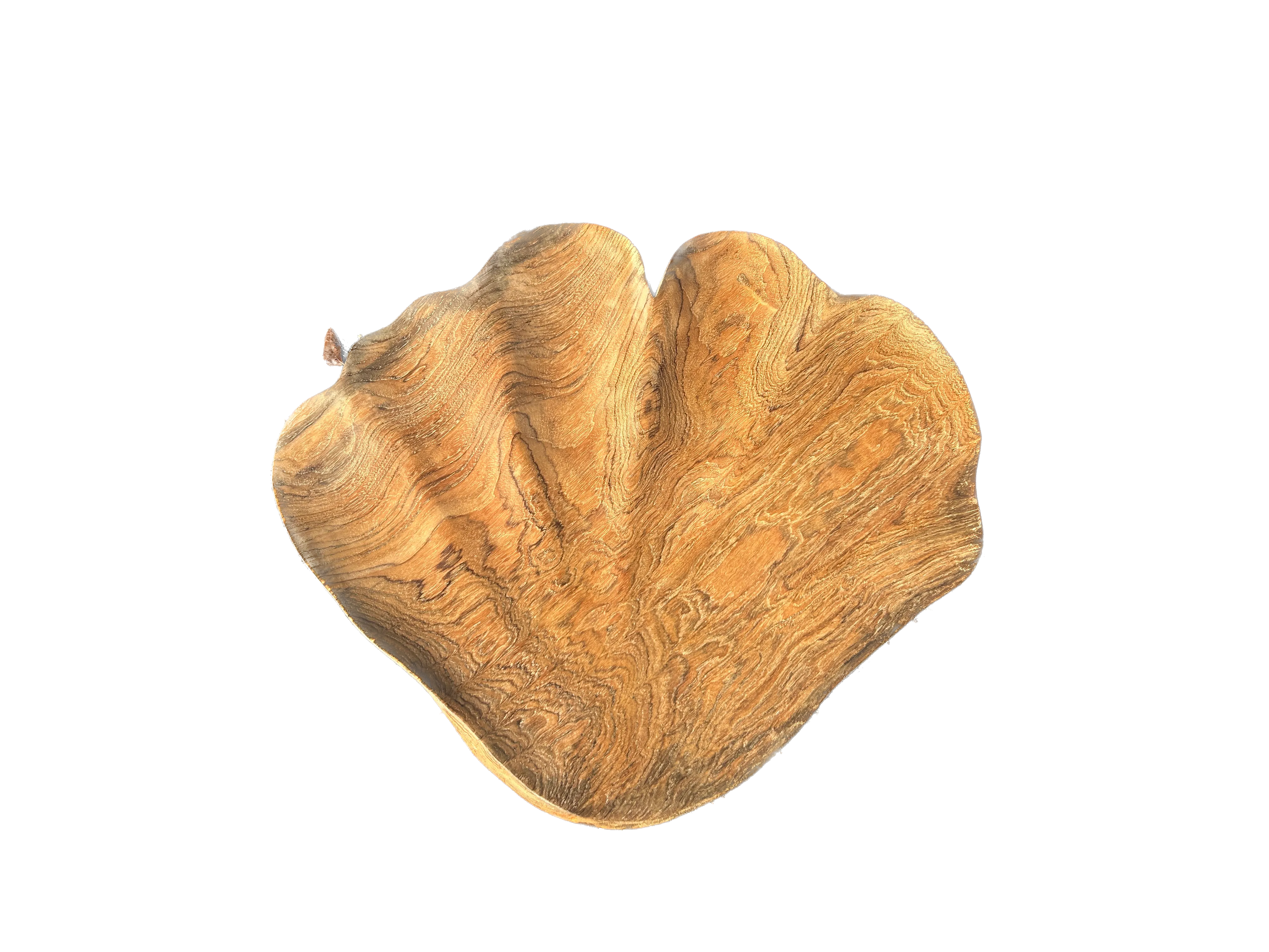 Carved Teak Shell Platter