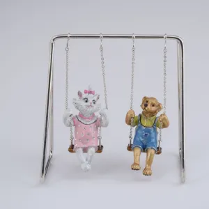 Cat & Dog Swinging