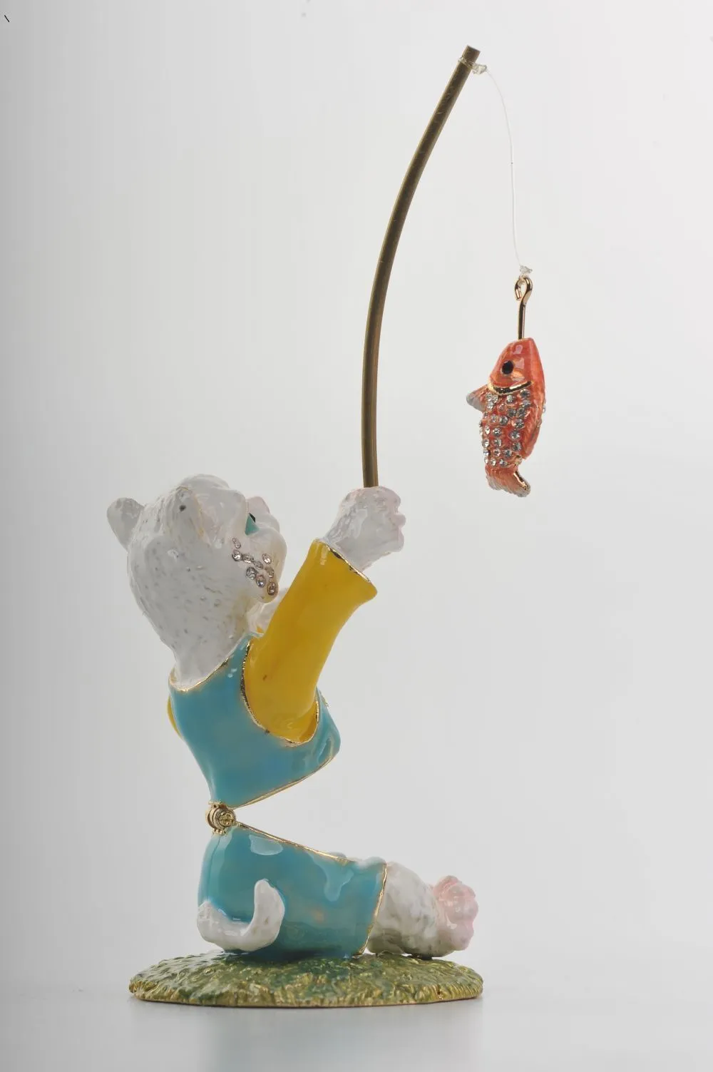Cat Fishing a Gold Fish