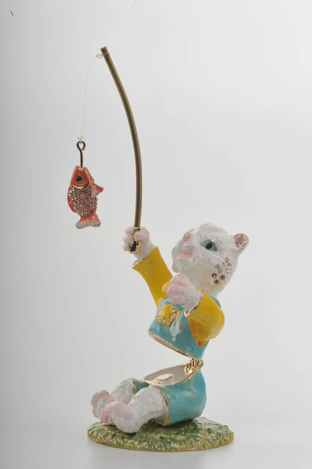 Cat Fishing a Gold Fish